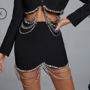 Diamonnate Black Skirt